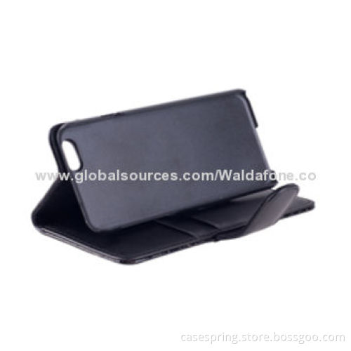 Leather Cases for iPhone 6 with Card Slots, Splicing Design